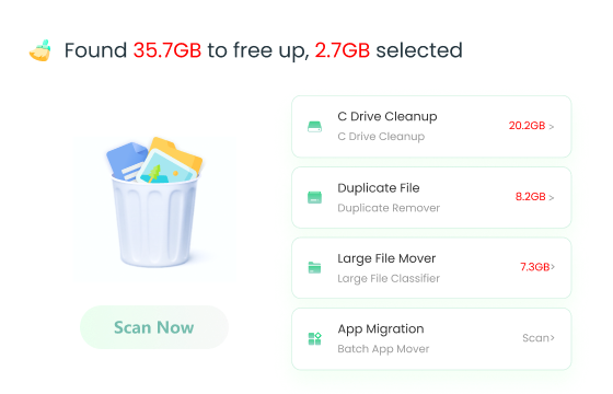 AWZ PC Cleaner Scan Now interface