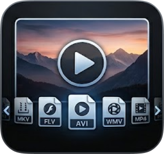 AWZ Media Player supports for 80+ formats including WOV, MP4, and RMVB